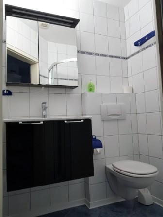 WC und Waschen in der Ferienwohnung